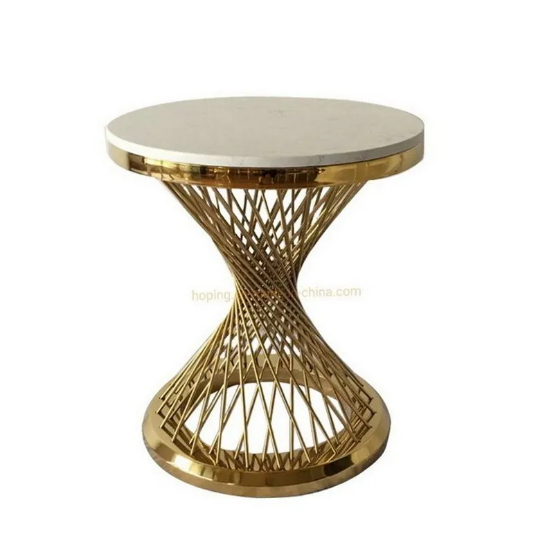 Stainless Steel Metal Living Room Nesting Coffee Table