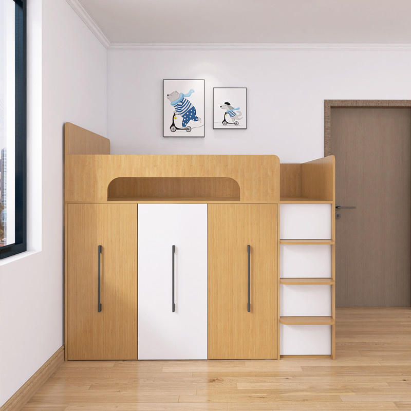 Manufacturer Wholesale Kids Bedroom Furniture Child Bunk Beds(Above The Bed, Under The Wardrobe Style) With Good Price