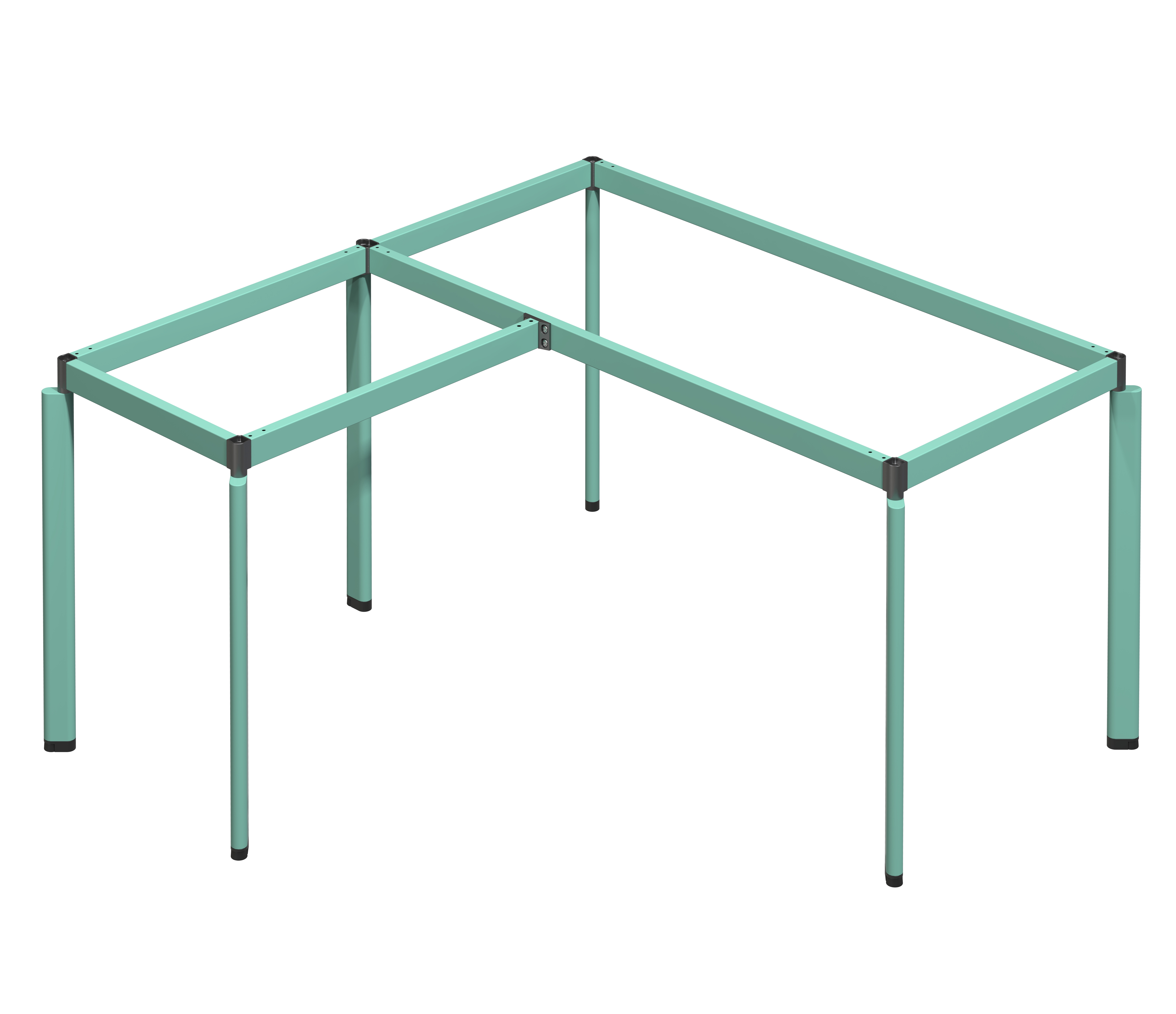 Modern L-Shaped Office Desk with Modular Design Metal Construction for Commercial &amp; Home Use