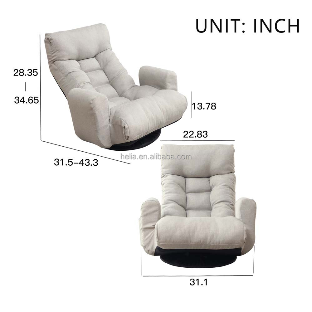 Accent Swivel Floor Recliner Detail 8