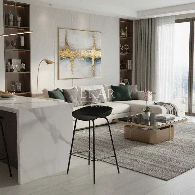 Fabric Bar Counter Stool details