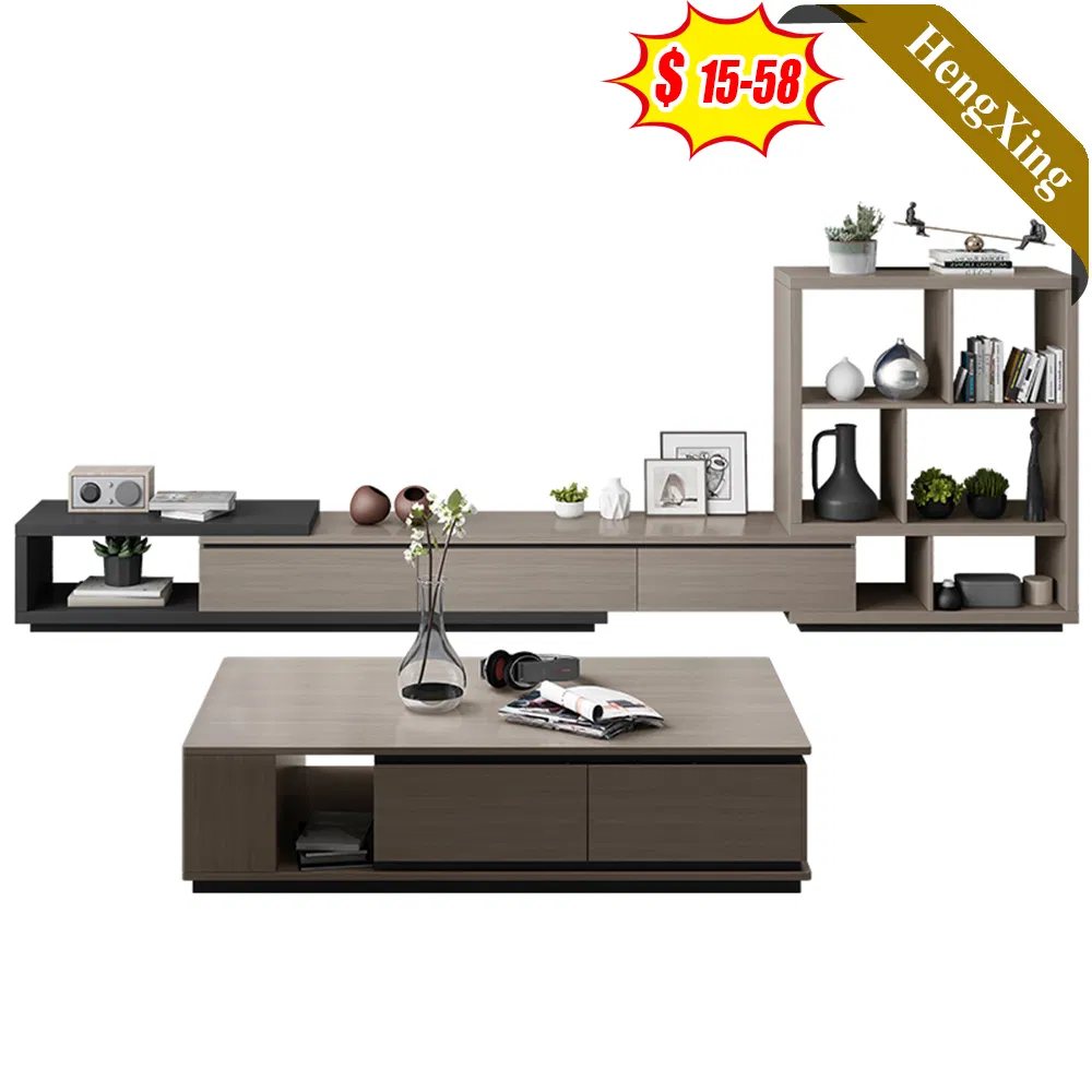 Wood Living High Gloss Furniture Side Round End Console Coffee Table Dining Table TV Stand Cabinets
