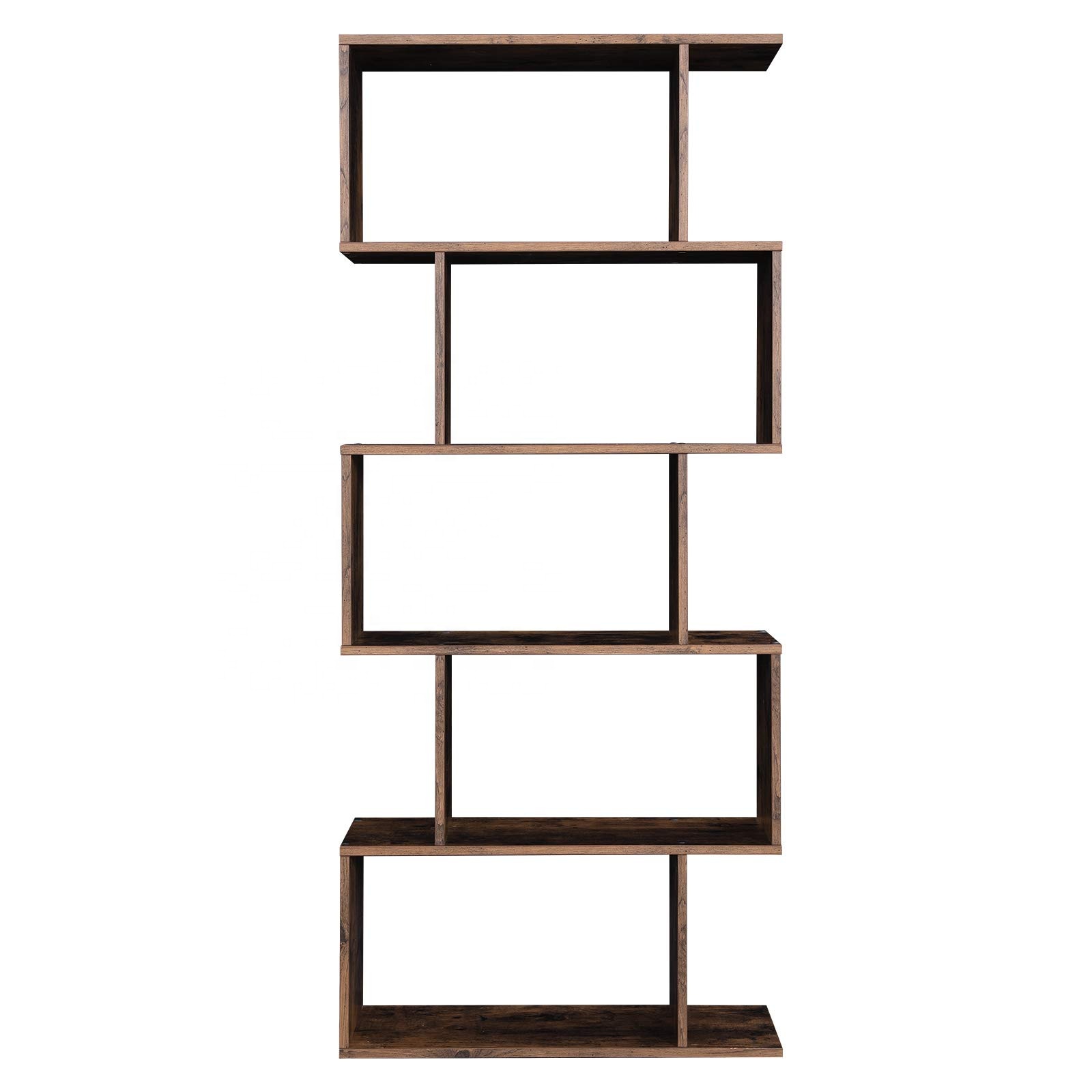 Unique Modern Design Living Room Wooden Bookshelf Bookcase Book Shelves for Home