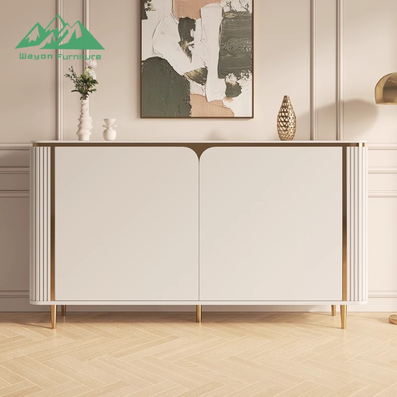 Wayon Luxury Nordic Wooden Sideboard Buffet Cabinet with Drawers for Dining Room Storage Cupboard