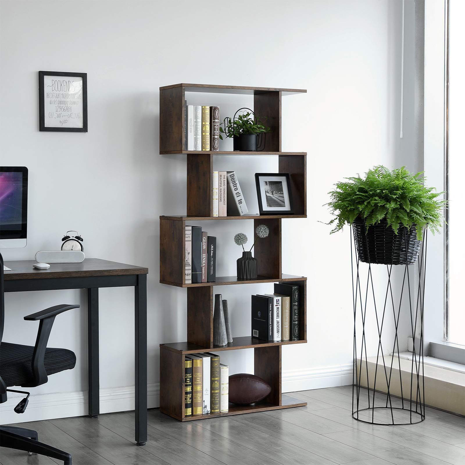 Modern Wooden Bookshelf Design 7