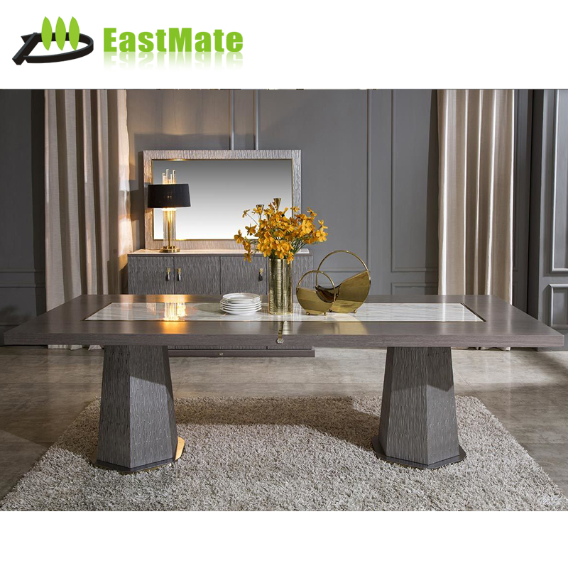 Modern Villa TV Stand Media Console with Storage and Display Shelves