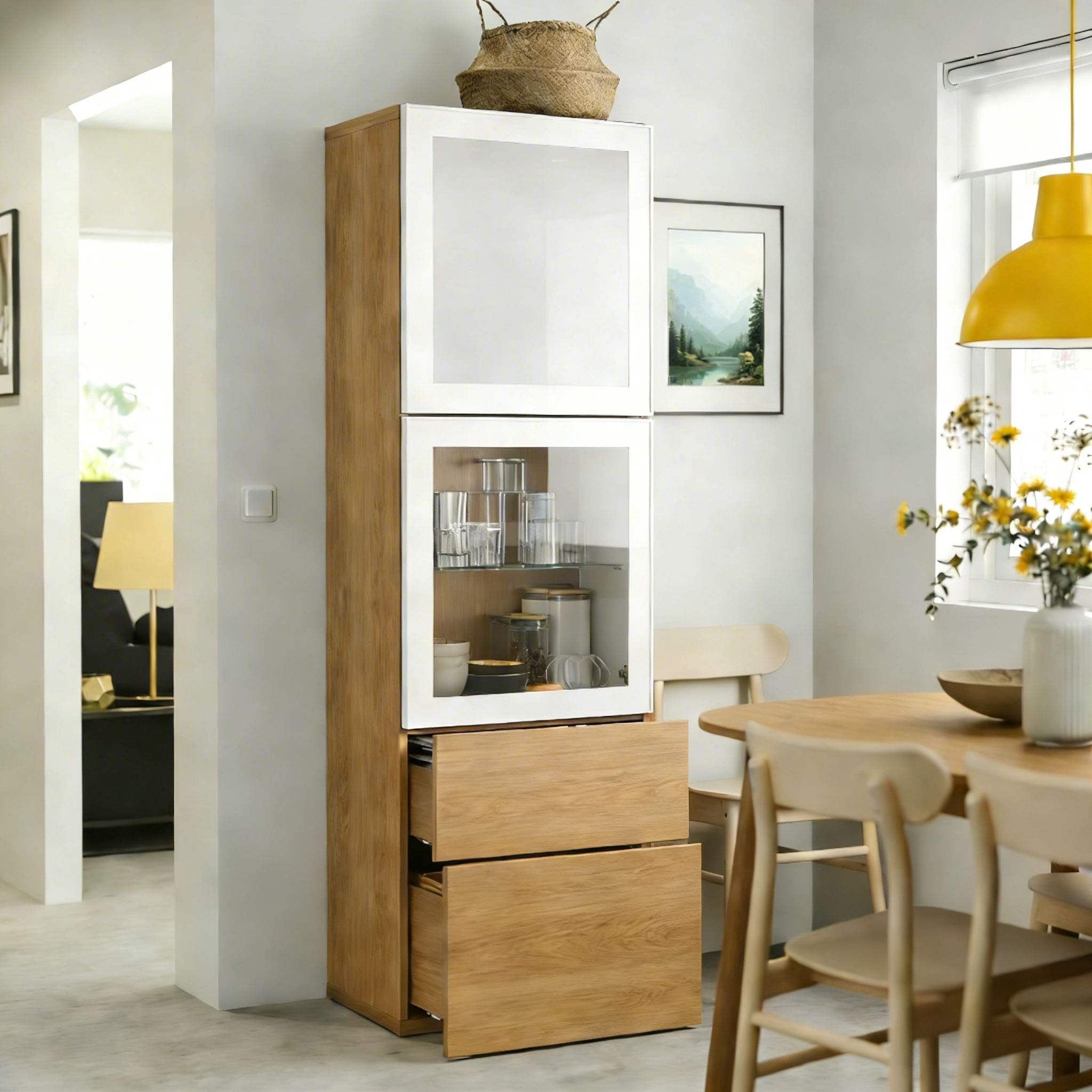 Pure Aluminum Modern Dining Sideboard Hollow Ventilated Buffet Cabinet for Hotel Farmhouse