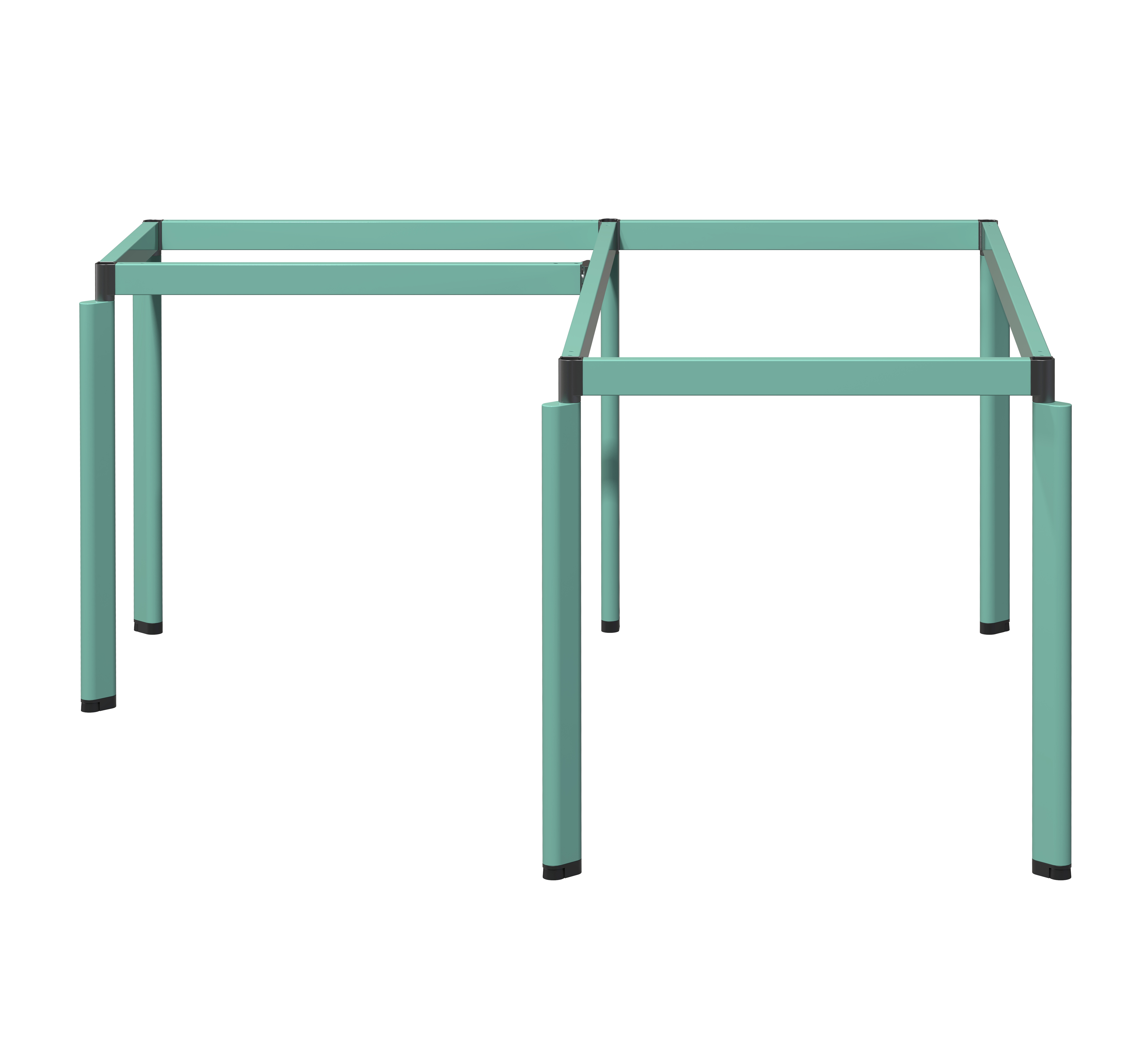 Modern L-Shaped Office Desk with Modular Design Metal Construction for Commercial &amp; Home Use