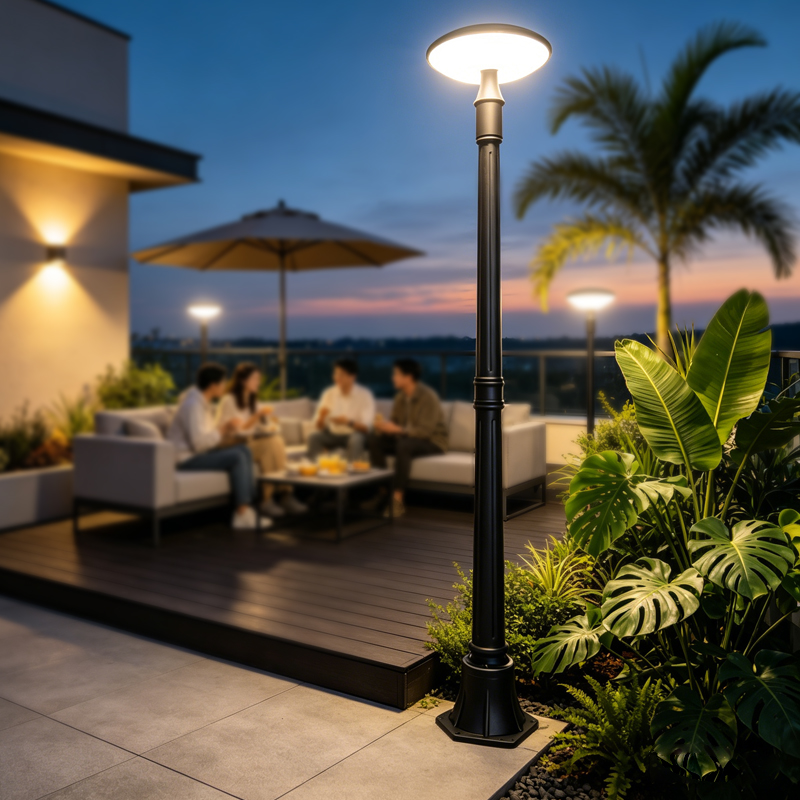 Modern Solar Garden Light Outdoor Solar With Stand LED Street Light All In One IP65 Outdoor Courtyard Led Solar Garden Light