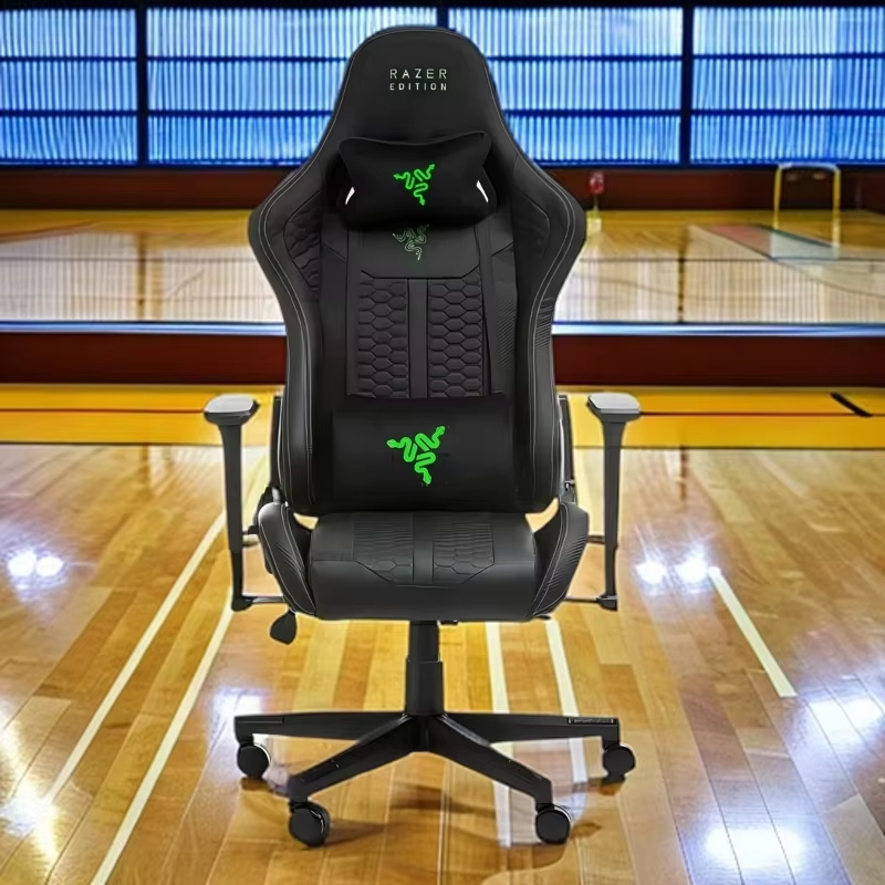 Wholesale Razer Gaming Chair Anji Computer Massage Silla Gamer Racing Chair Swivel Style With PU Metal &amp; Iron Materials