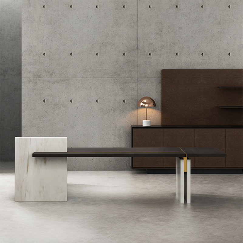 Luxury Executive Ceo Desk Manager Wooden Executive Office Table Desk Elegant Contemporary Modular President Boss Desk