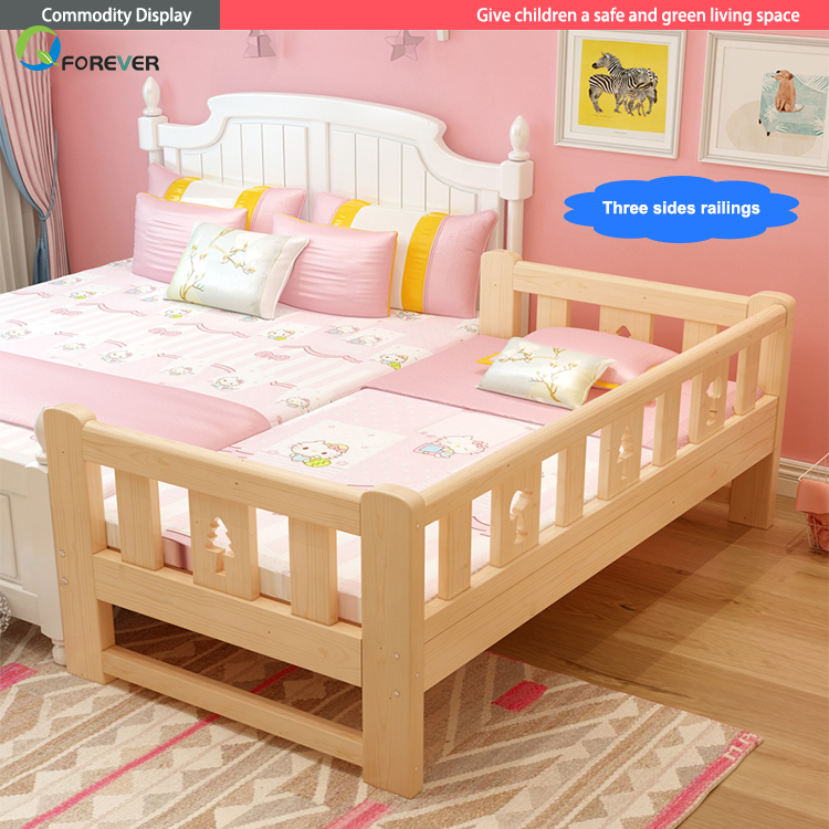 Modern High Quality Solid Pine Wooden Creative Children Bedroom Furniture Sets Kids Single Bed