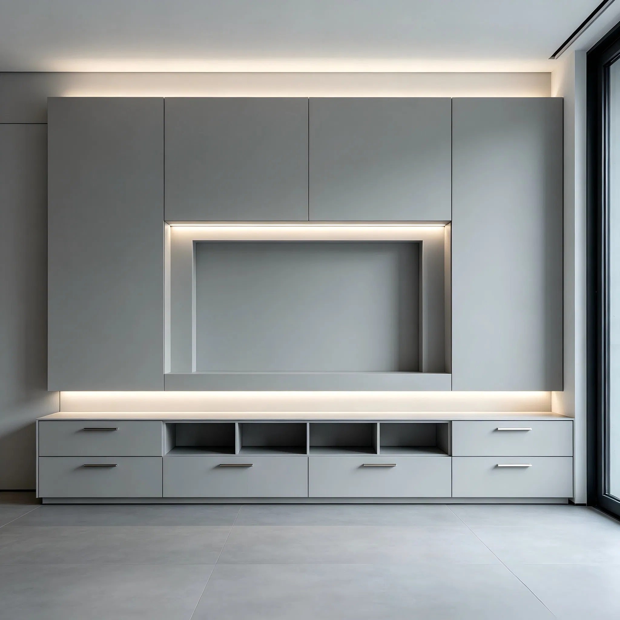 Brand New / High Quality Modern Luxury Style Wood Media Console