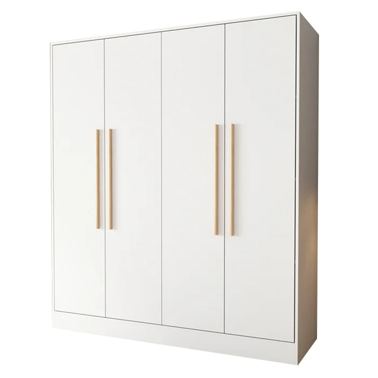Customized White Color Wooden Home Furniture Bedroom Wardrobe Flat Pack Modern Contemporary Bedroom Accessories Bedroom Closet