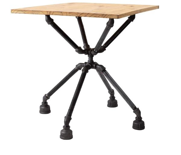 Industrial Table Leg Set Black Painted Malleable Iron Pipes Vintage Furniture Tables Used for Coffee Office and End Table Legs
