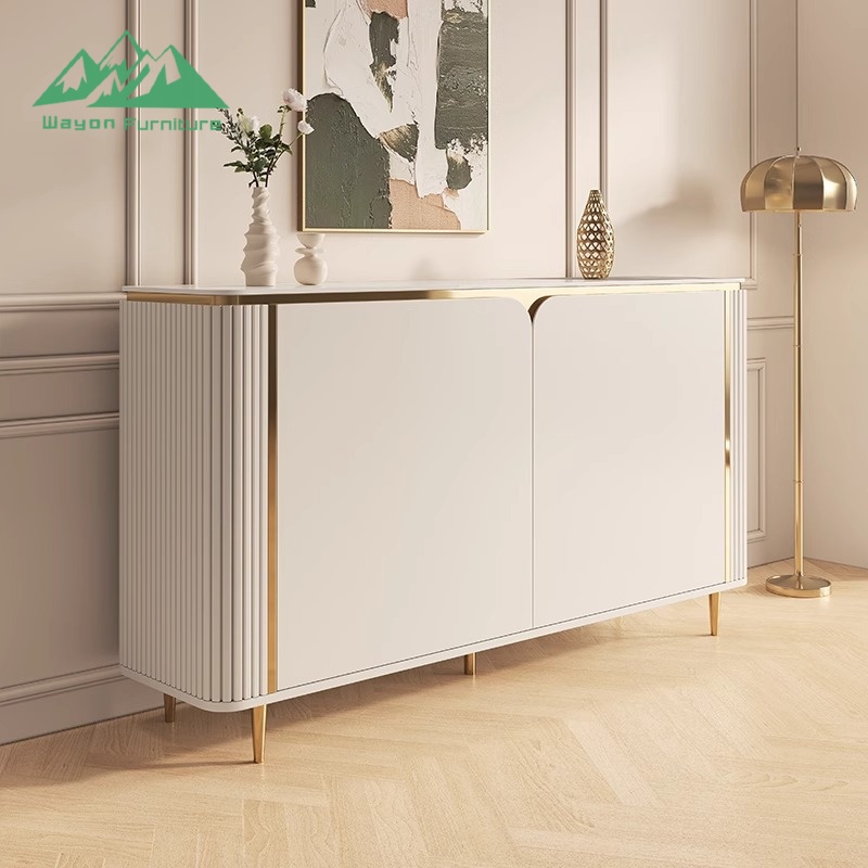 Wayon Luxury Nordic Wooden Sideboard Buffet Cabinet with Drawers for Dining Room Storage Cupboard