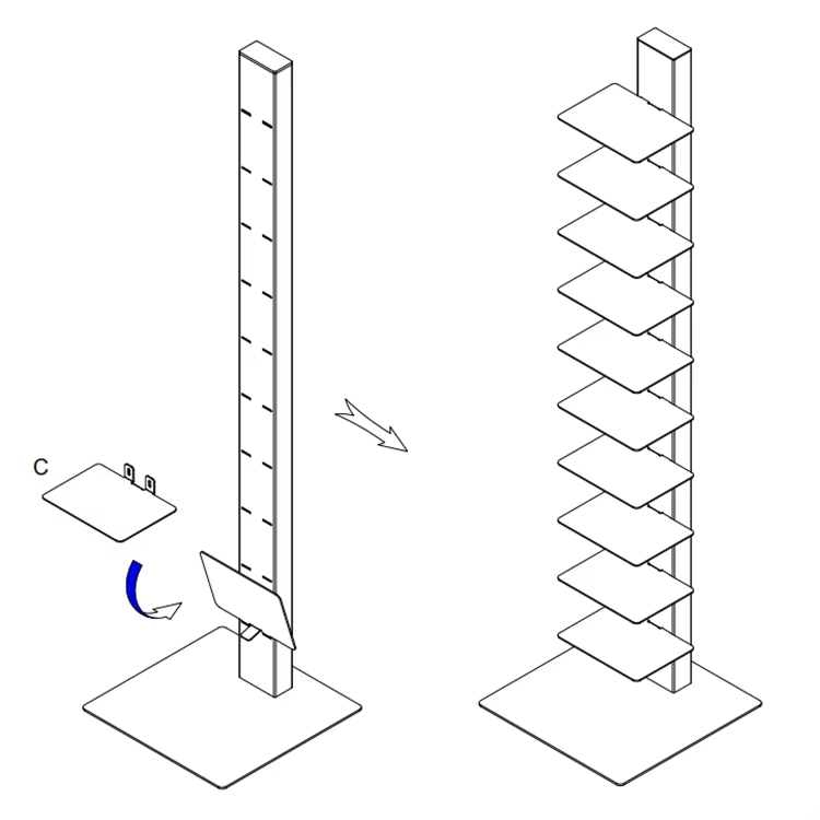 Bookshelf dynamic view 5