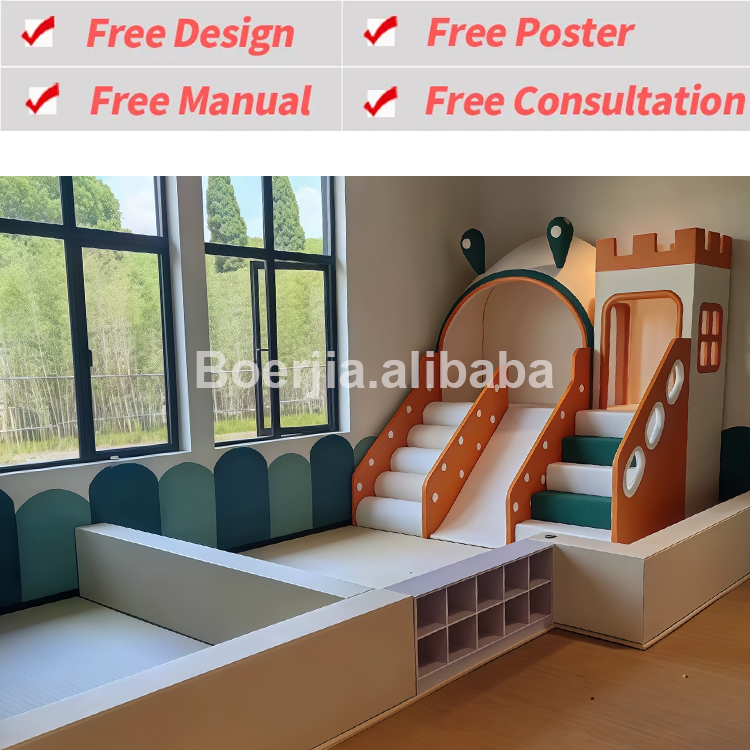 Certified Safe Play Kids Indoor Playground Equipment For Children With Soft Corner Guards And Secure Steps For Early Years Care