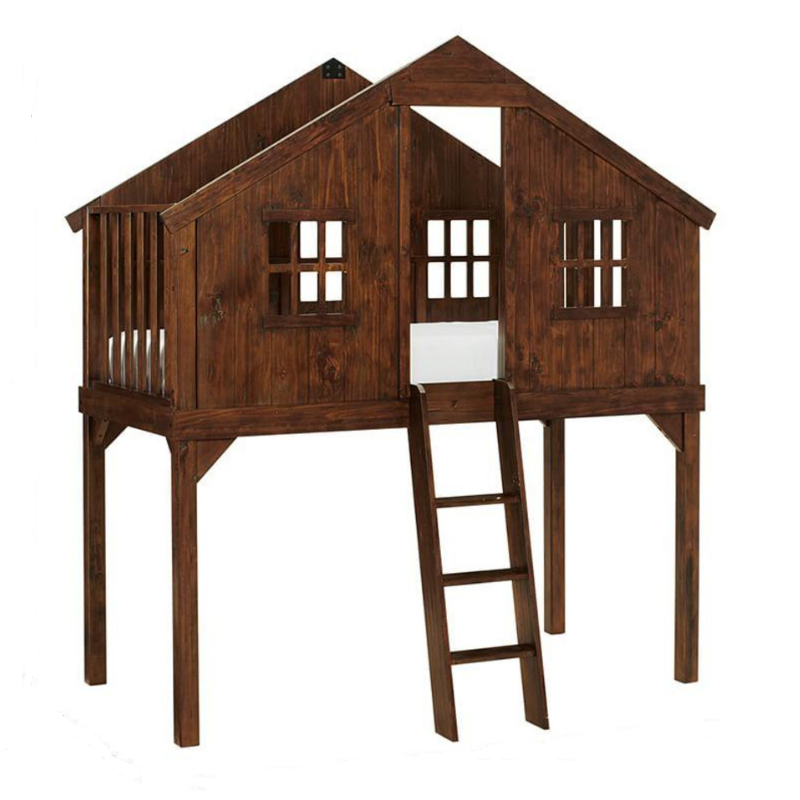 High-quality Solid Wood Children's Wooden Tree House Bed, Creative Bunk Bed, House Bed, Children's furniture