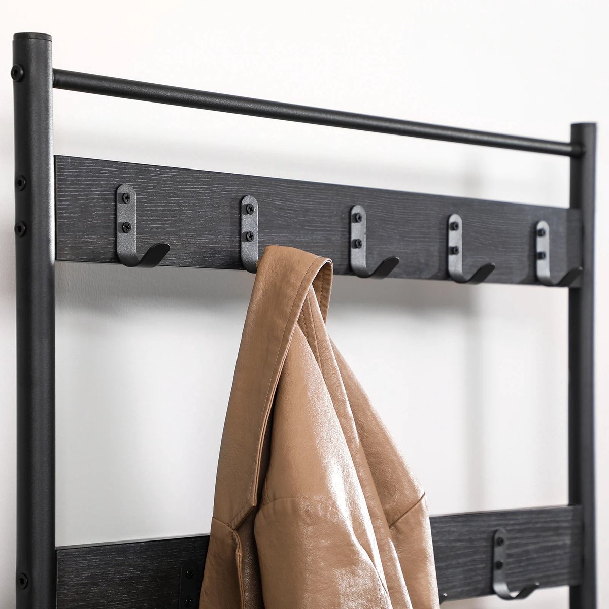 Hall Tree Entryway Bench with Shoe Storage and Hooks 4-in-1 Coat and Shoe Rack for Entryway Mudroom Storage