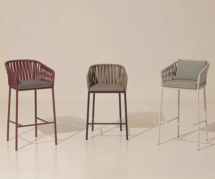 Plastic Kitchen Counter Height Bar Stools Rattan for Kitchen