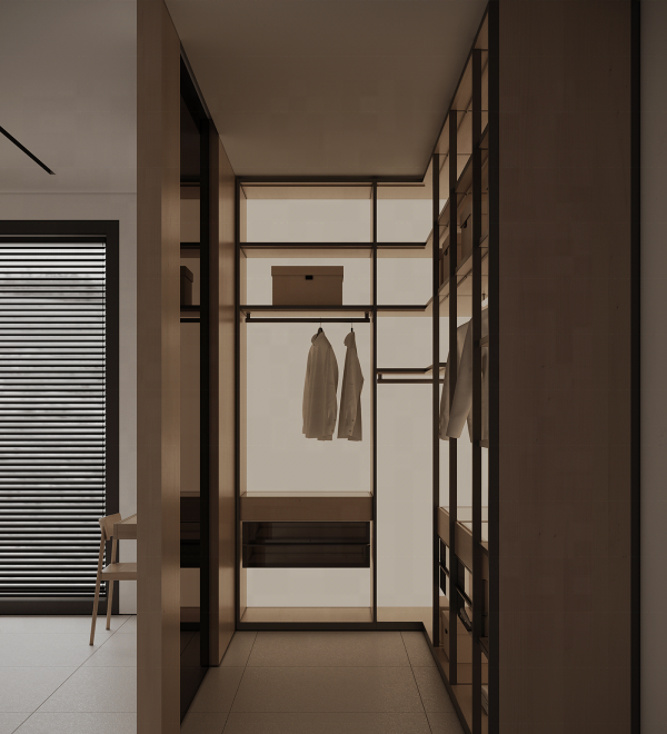 Aluminum MDF Modern Eco-Friendly Durable Bedroom Wardrobe with Closet System for Apartment Villa Mall Clothes Storage