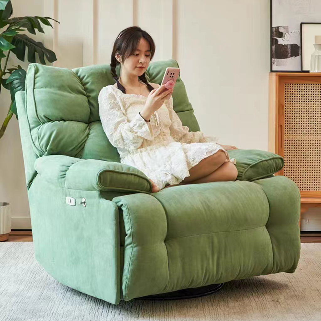 Revolving Accent Chair Comfortable Armchair Recliner Sofa Chair Villa Living Room Modern Luxury Rotatable Leisure Lounge Chair