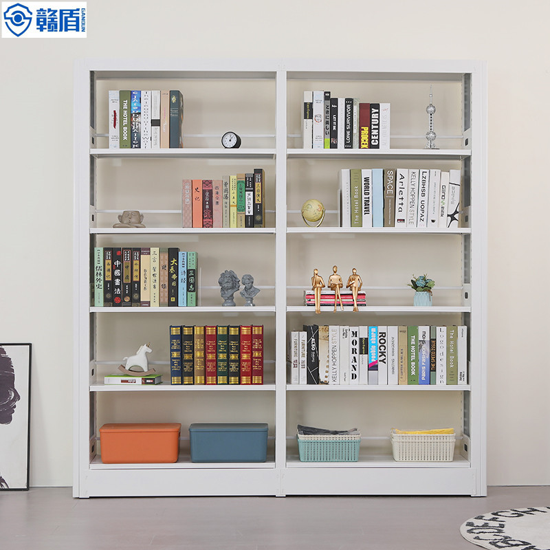 Home Steel Bookshelf Free Combination Floor Standing Shelf One-piece Wall-mounted Children's Multi-layer Library Bookcase