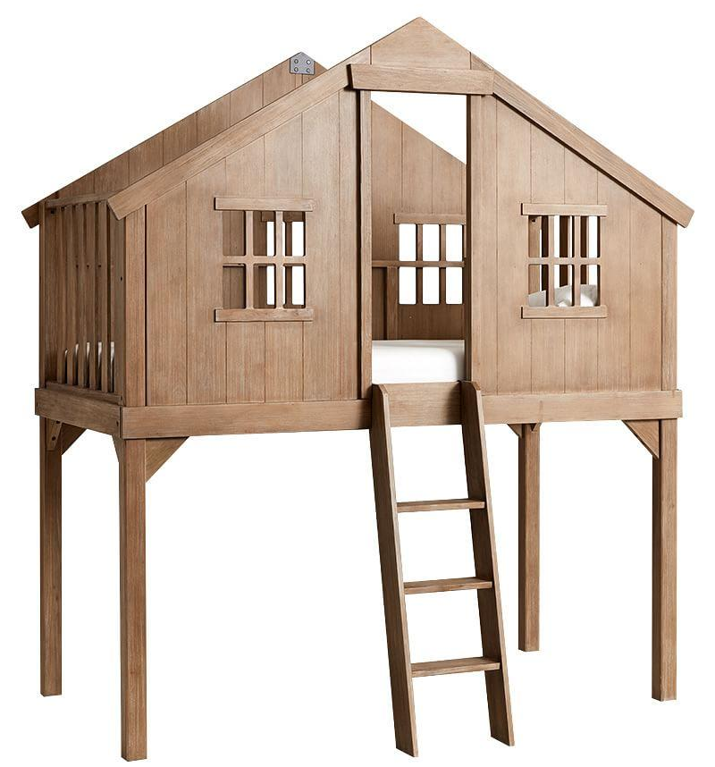 High-quality Solid Wood Children's Wooden Tree House Bed, Creative Bunk Bed, House Bed, Children's furniture