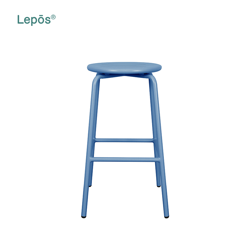 Commercial Furniture Indoor Home Bar Chairs Kitchen Lab Stool Counter Stool Outdoor Hotel Patio Cafe Round Aluminum Bar Stool