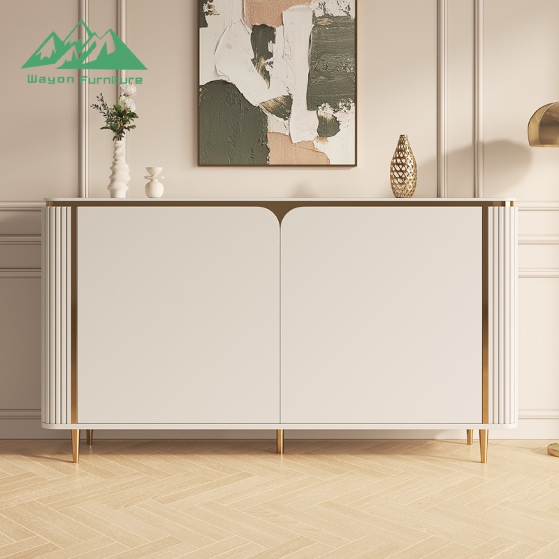 Wayon Luxury Nordic Wooden Sideboard Buffet Cabinet with Drawers for Dining Room Storage Cupboard