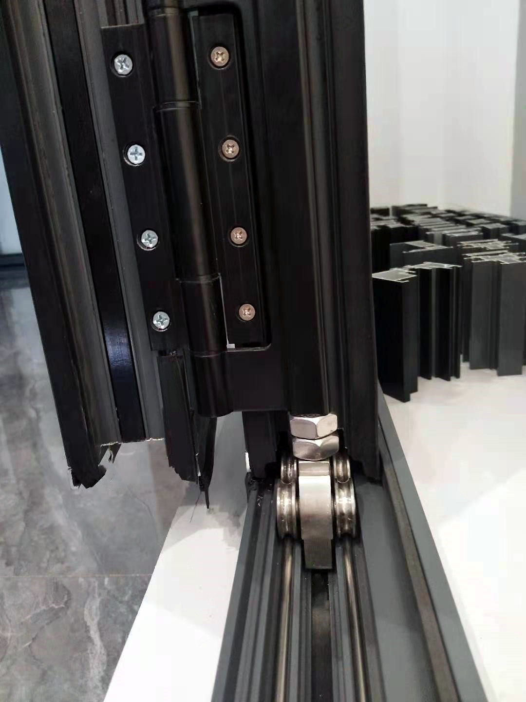 Modern Aluminum Alloy Folding Entry Outdoor Exterior Door Soundproof Double Glazing Waterproof Bifold Accordion Doors Thermal