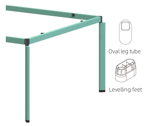 Delicate Oval Legs