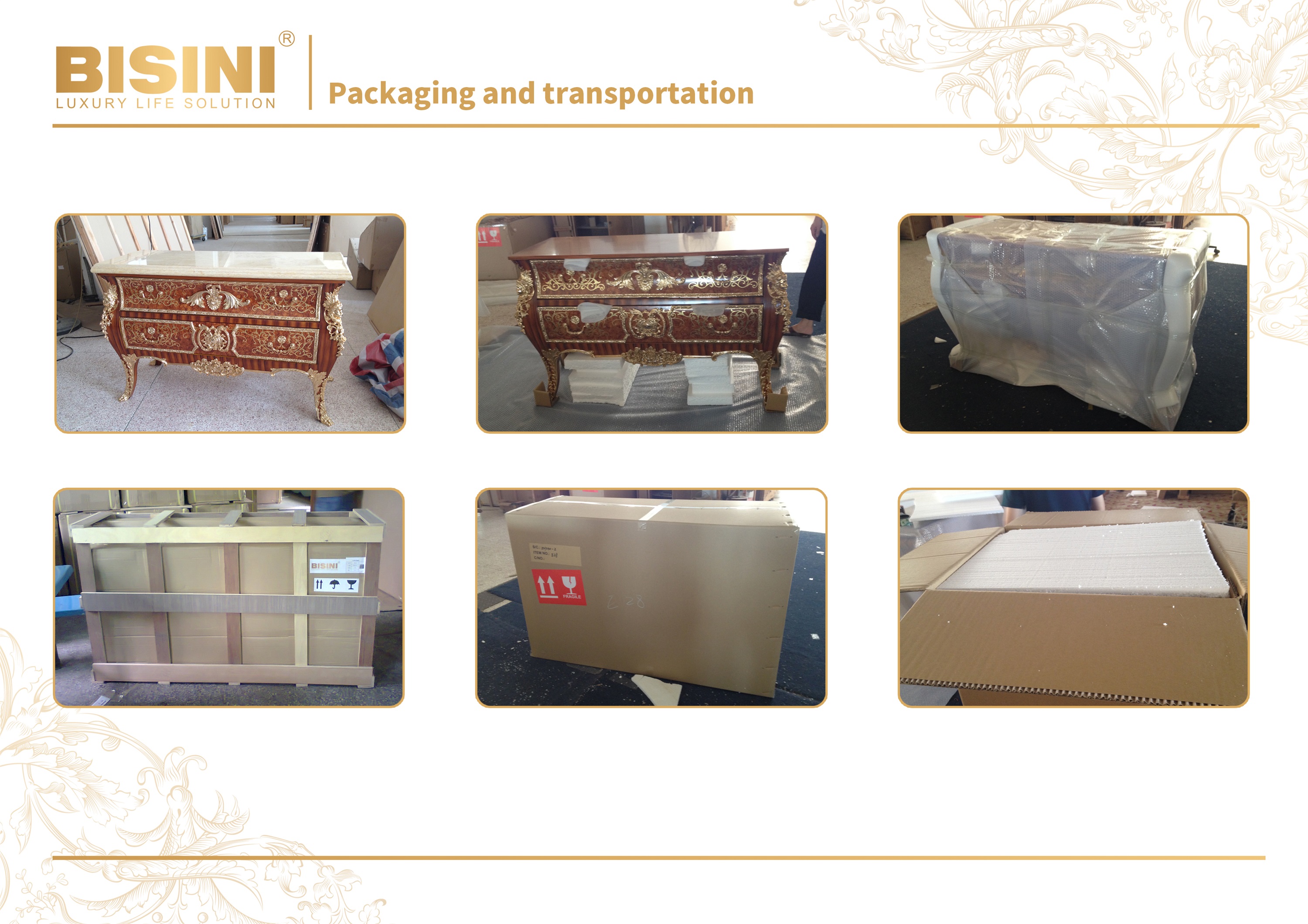 Export standard wooden crate packaging for safe transit