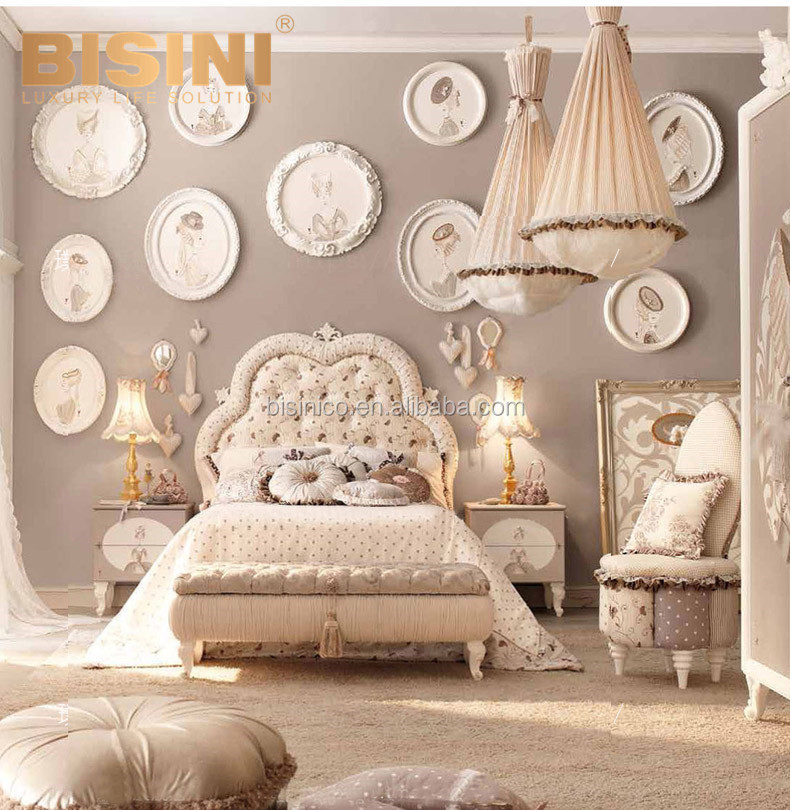 Classic elegant children bed frame structure