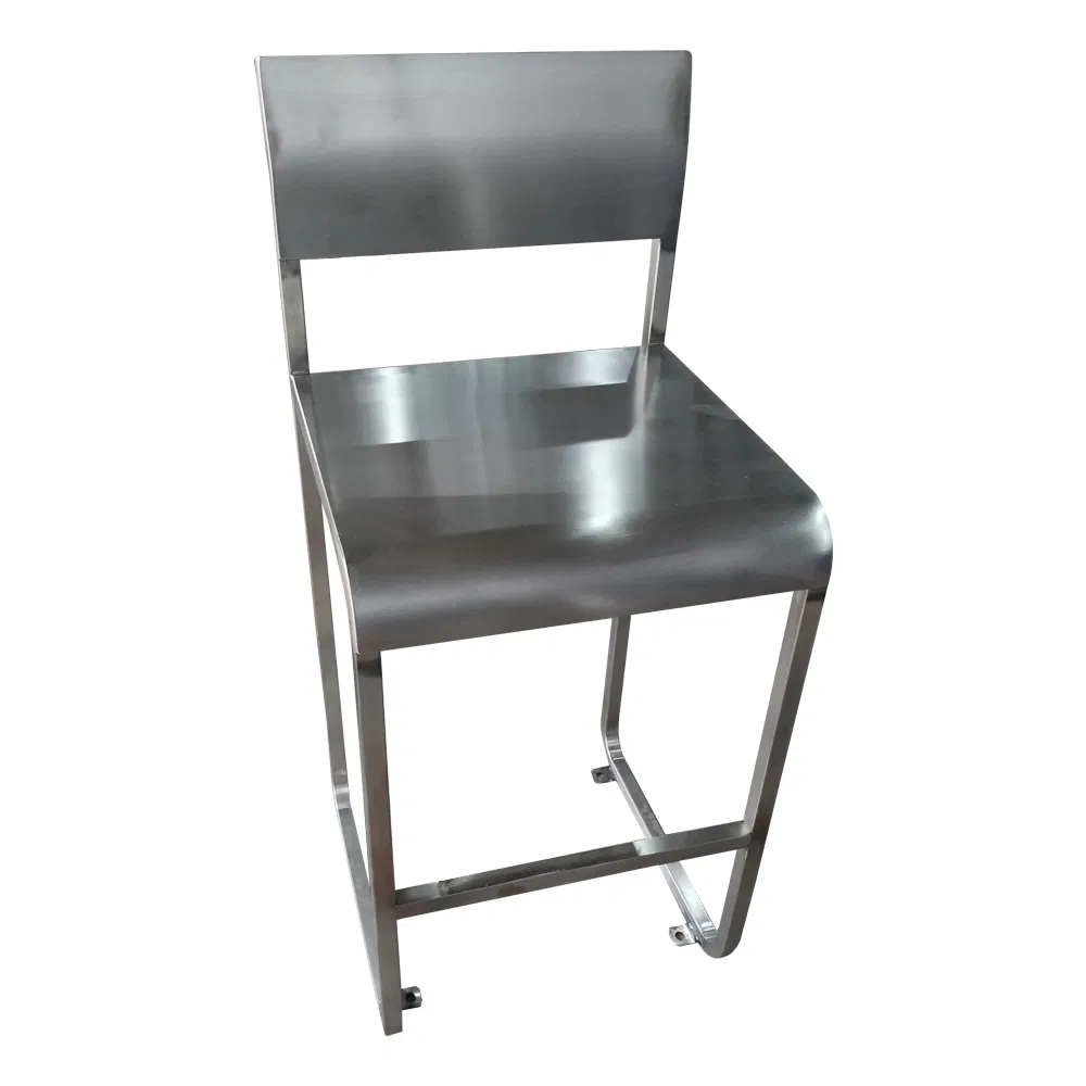 Black Backless Galvanize Steel Bar Stools Set Counter Height Bar Stools with Footrest