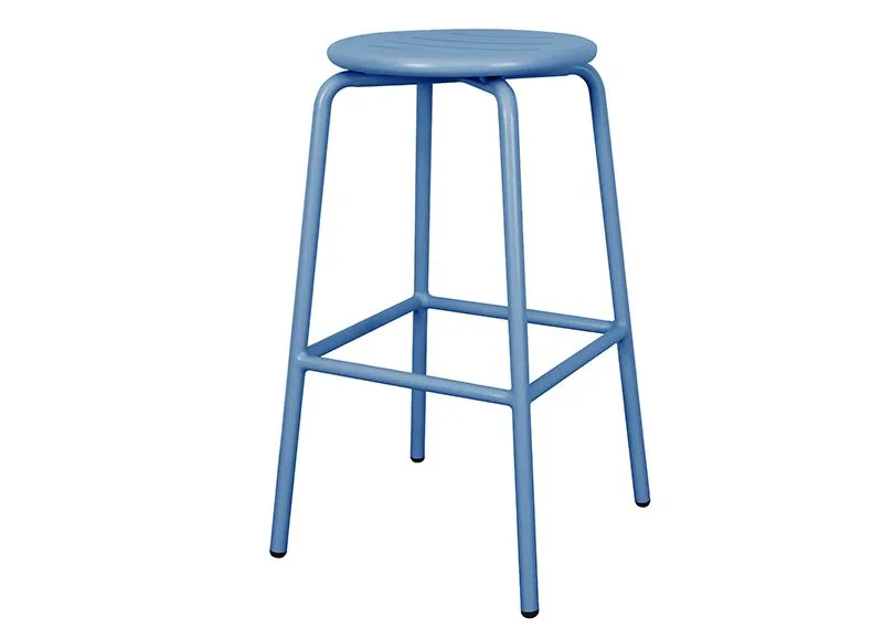 Commercial Furniture Indoor Home Bar Chairs Kitchen Lab Stool Counter Stool Outdoor Hotel Patio Cafe Round Aluminum Bar Stool