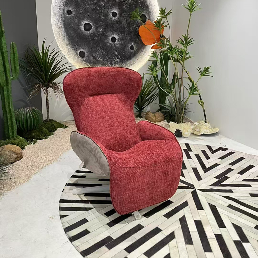Reclining Accent Chair Italian Furniture Modern Armchair Luxury Lounge Leisure Chair Reclinable Living Room Recliner Chair