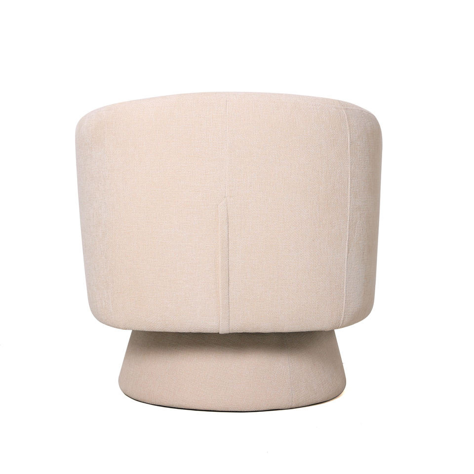 Modern PU Tufted Comfortable Reclining Accent Sofa Chair Fabric Upholstered Arms Swivel Home Office Bedroom Living Room Hotel