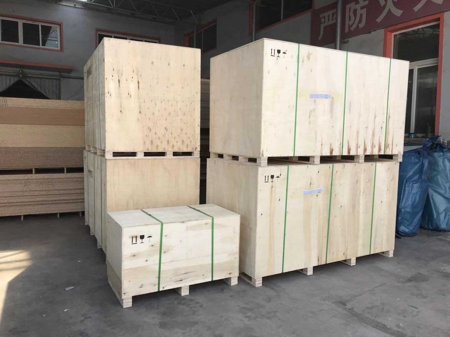 Boxed Panels ready for transport
