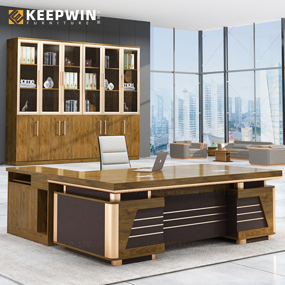 High End Office Furniture Supplier Big Office Desk Designs Wooden Executive Manager Modern Luxury Office Table