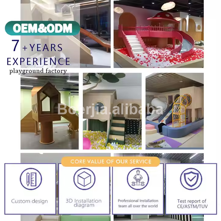 Certified Safe Play Kids Indoor Playground Equipment For Children With Soft Corner Guards And Secure Steps For Early Years Care