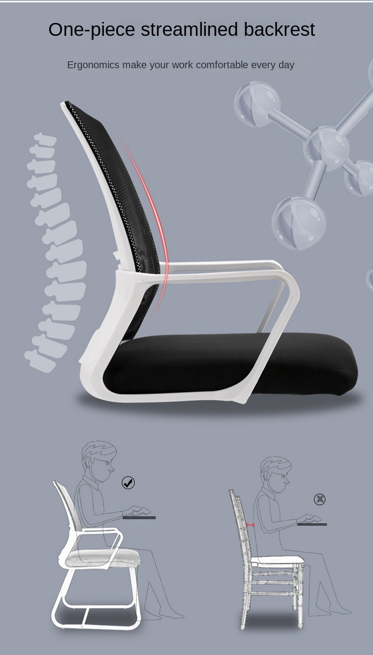 Modern Home Office Desk Chair Mesh Back Adjustable Height Customizable Back High Quality Wholesale