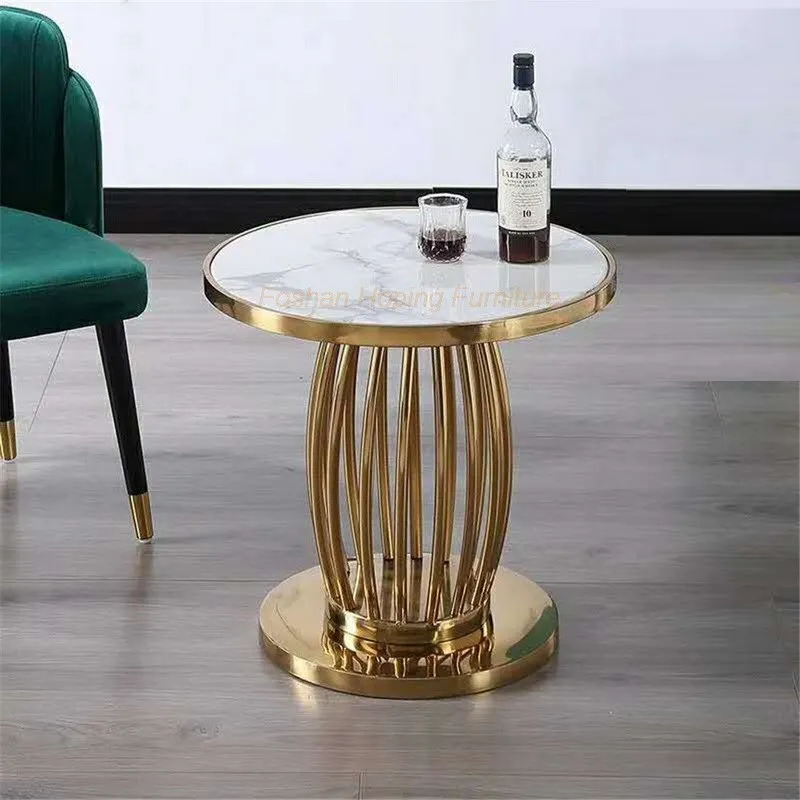Stainless Steel Metal Living Room Nesting Coffee Table