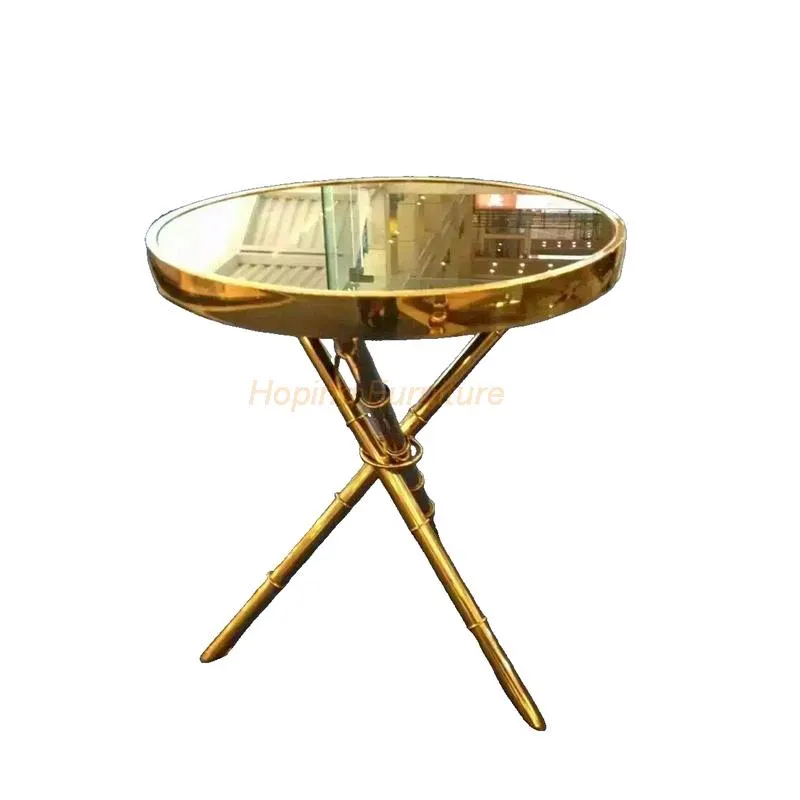 Stainless Steel Metal Living Room Nesting Coffee Table