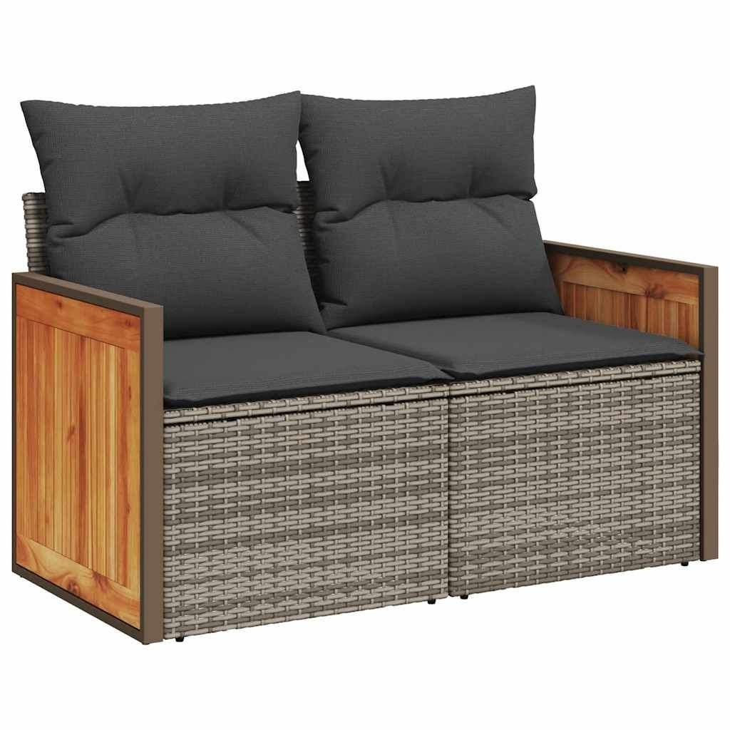 High Quality Modern Design Rattan Sofa Set with Table and Footrest 4-seater Outdoor Furniture Set