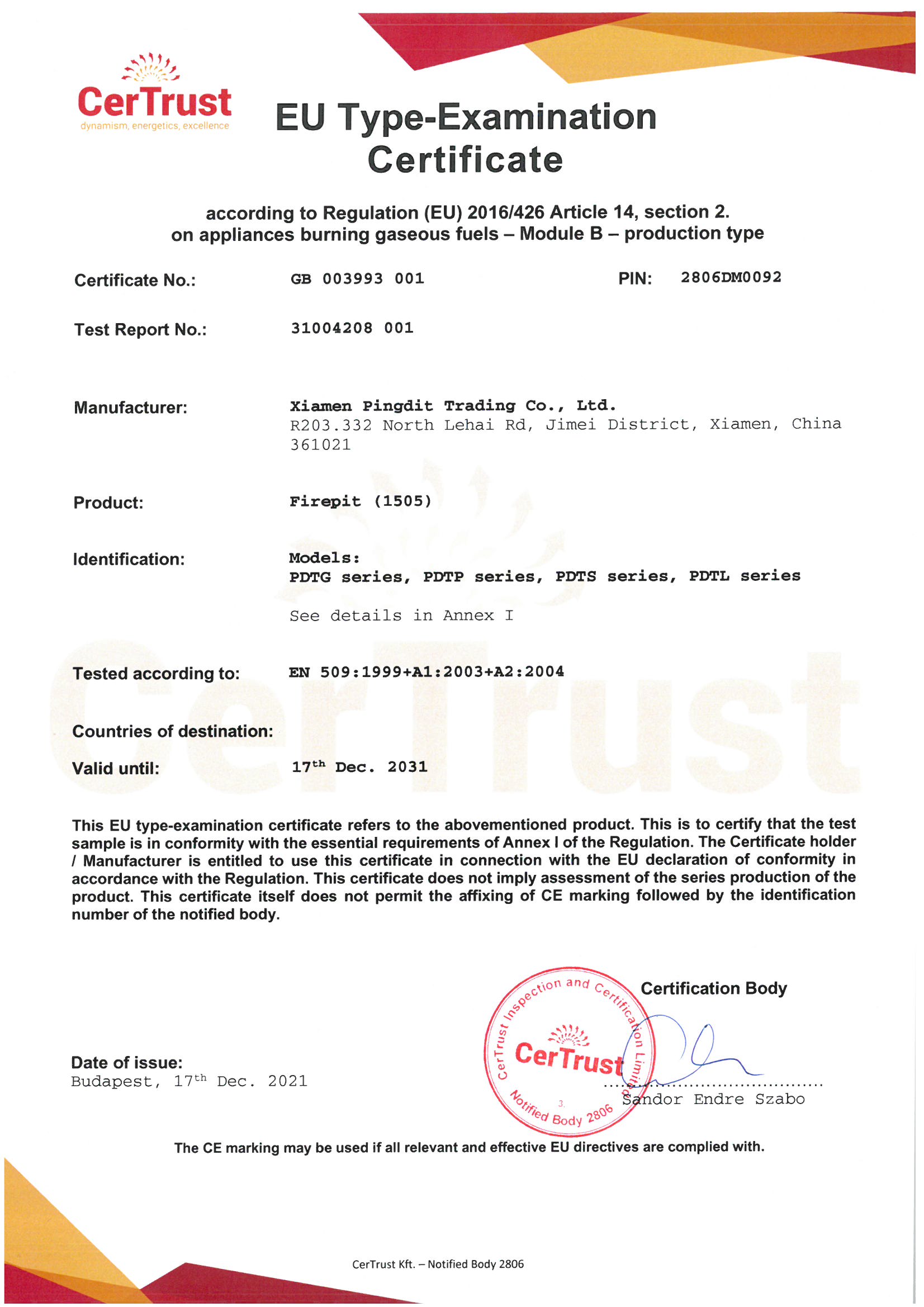 Certification 1