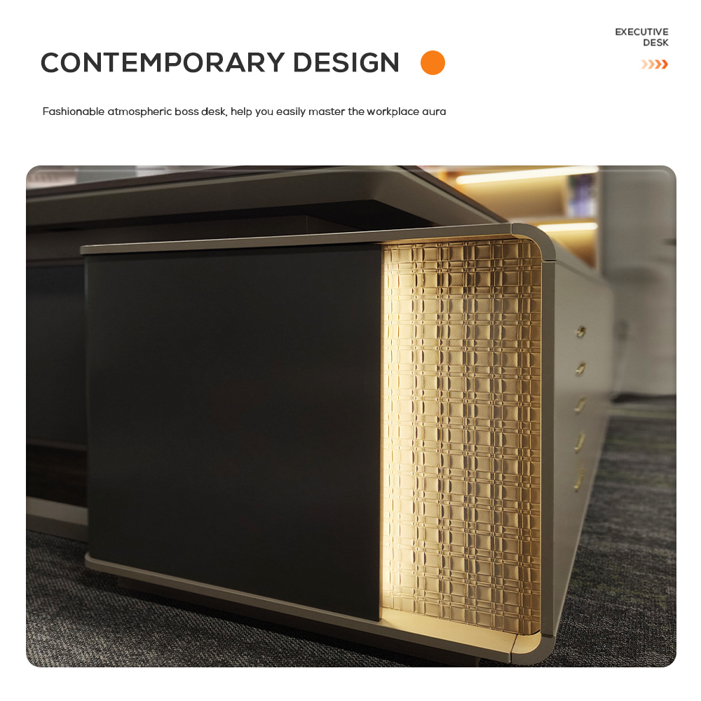 New Design Furniture for Office Wooden Executive Desk Office Table Luxury Manager Desk CEO Office Table