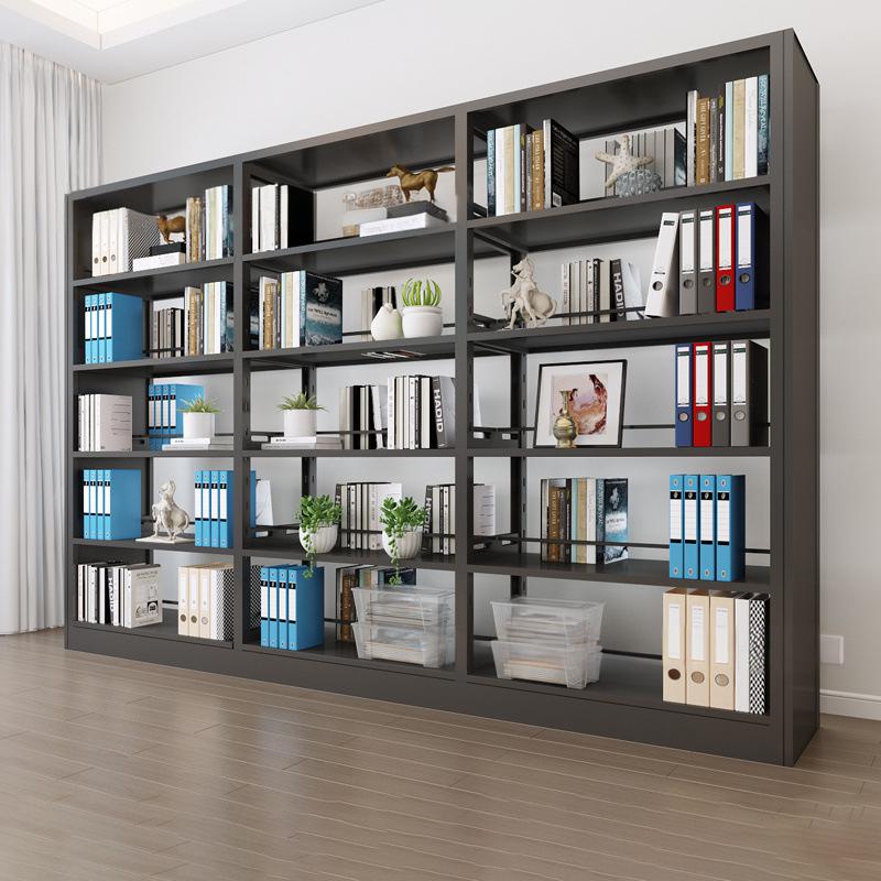 Modern Steel Metal Library Furniture Book Shelves for School Hotel Bedroom Use-Durable Storage Cabinet &amp; Bookcase