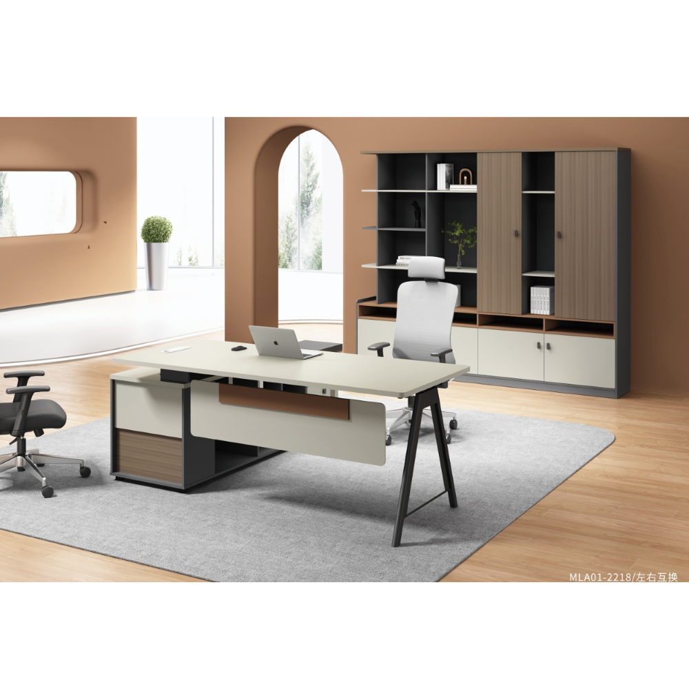 Modern Ergonomic Home Office Furniture Electric Standing Desk with Wooden Panel Computer Table of Optimal Height